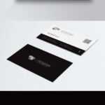 Business Card Black White Corporate Business Card Шаблон Для In Black And White Business Cards Templates Free