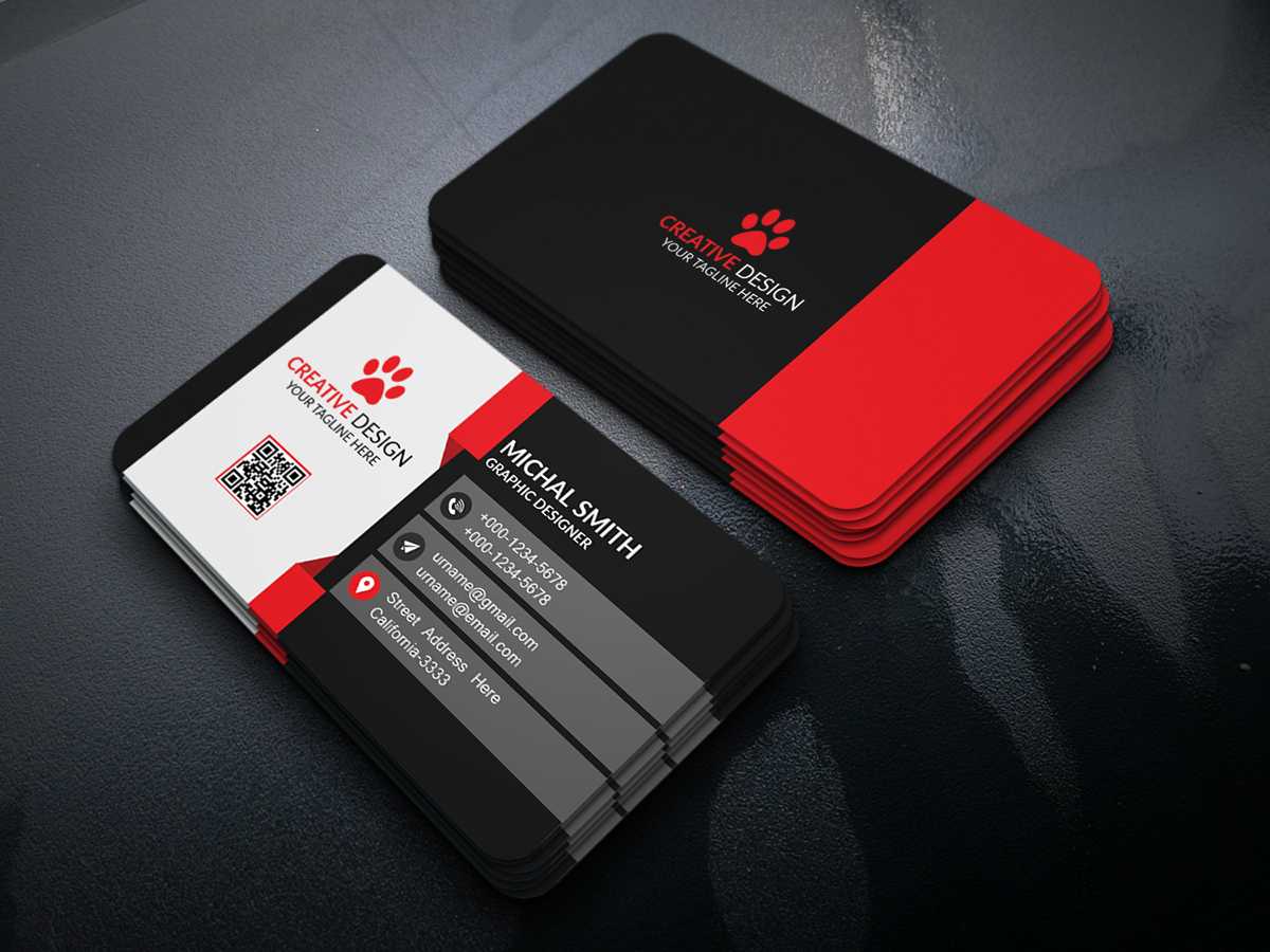 Business Card Design (Free Psd) On Behance Inside Free Bussiness Card Template