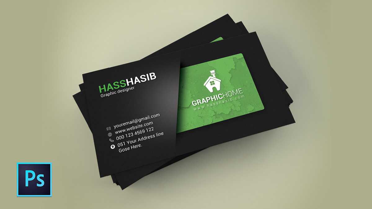 Business Card Design In Photoshop Cc On Behance With Visiting Card Templates For Photoshop