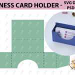 Business Card Holder Template Stand Paper Organiser Box Inside Card Stand Template