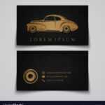 Business Card Template Classic Car Logo Inside Automotive Business Card Templates