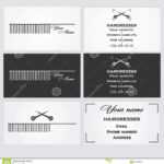 Business Card Template For A Hairdresser. Stock Vector For Hairdresser Business Card Templates Free
