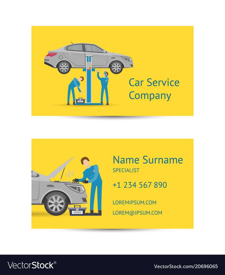 Business Card Template For Auto Service Pertaining To Automotive Business Card Templates