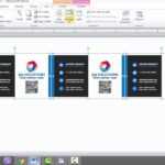 Business Card Template For Microsoft Word Regarding Ms Word Business Card Template