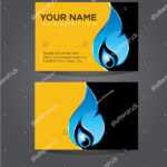 Business Card Template Plumbing Heating Air Stock Vector Regarding Hvac Business Card Template