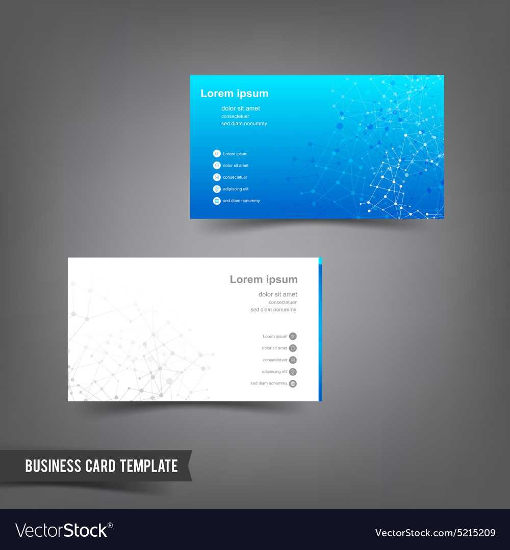 Business Card Template Set 025 Connection Network Pertaining To Networking Card Template