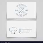 Business Card Template With Logo For Restaurant Intended For Restaurant Business Cards Templates Free