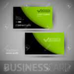Business Card Template With Sample Texts. Elegant Vector Design.. With Calling Card Free Template