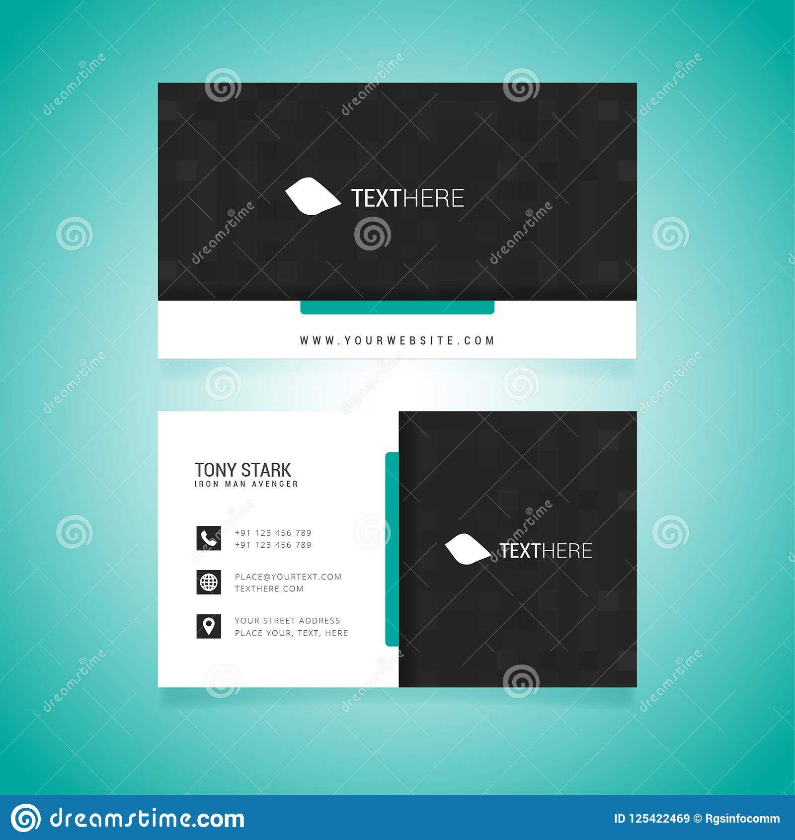 Business Card Vector Template Stock Vector – Illustration Of In Visiting Card Illustrator Templates Download