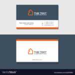 Business Cards Template For Real Estate Agency Intended For Real Estate Agent Business Card Template