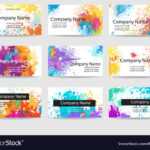Business Cards Templates Made Of Paint Stains With Regard To Advertising Cards Templates