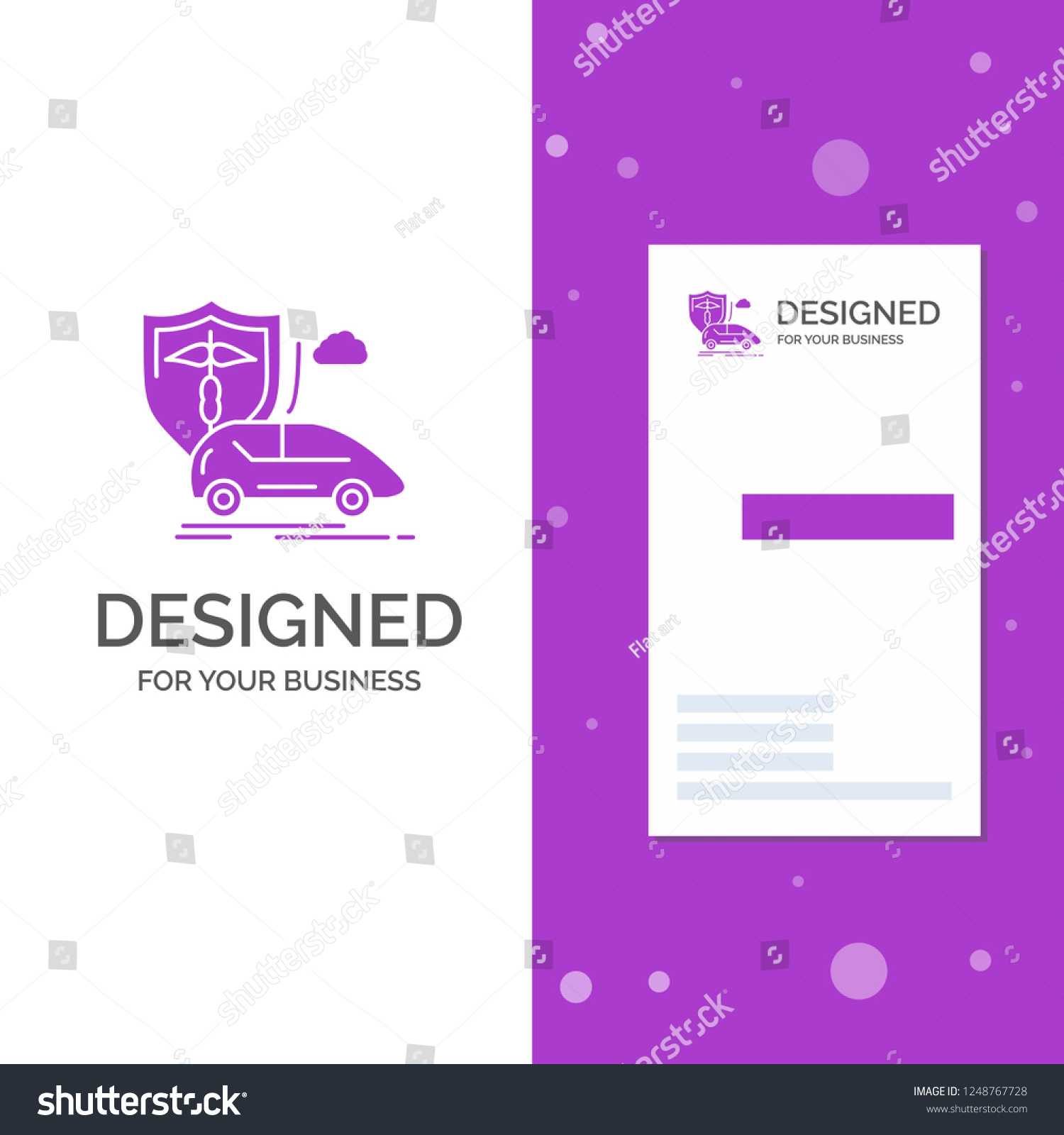Business Logo Car Hand Insurance Transport Stock Vector Intended For Auto Insurance Id Card Template