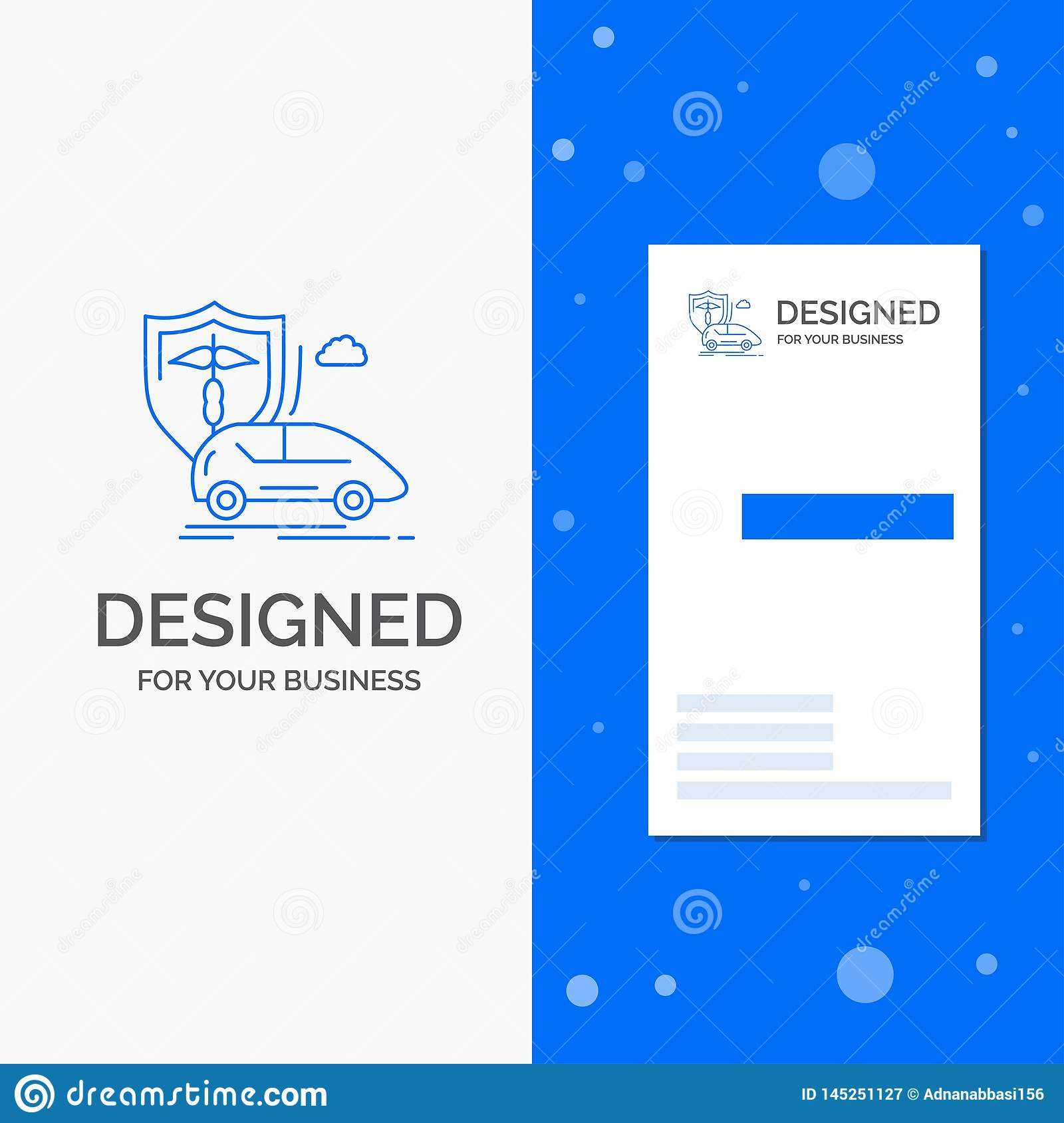 Business Logo For Car, Hand, Insurance, Transport, Safety For Car Insurance Card Template Download
