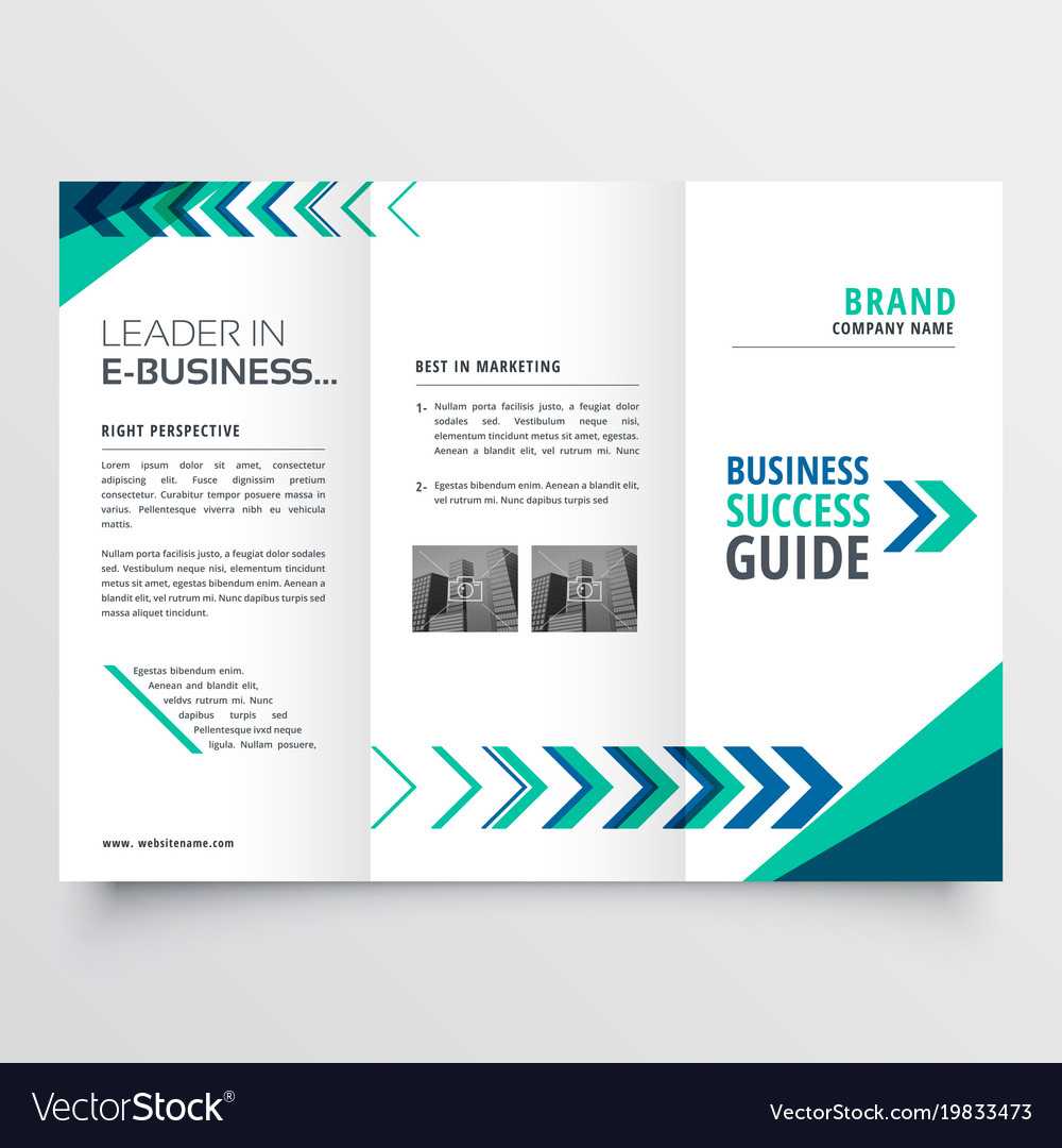 Business Tri Fold Brochure Template Design With Regarding 3 Fold Brochure Template Free