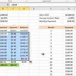 Calculating Credit Card Payments In Excel 2010 intended for Credit Card Interest Calculator Excel Template