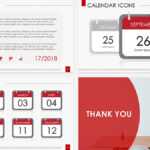 Calendar Icons Free Powerpoint Template With Regard To Microsoft Powerpoint Calendar Template