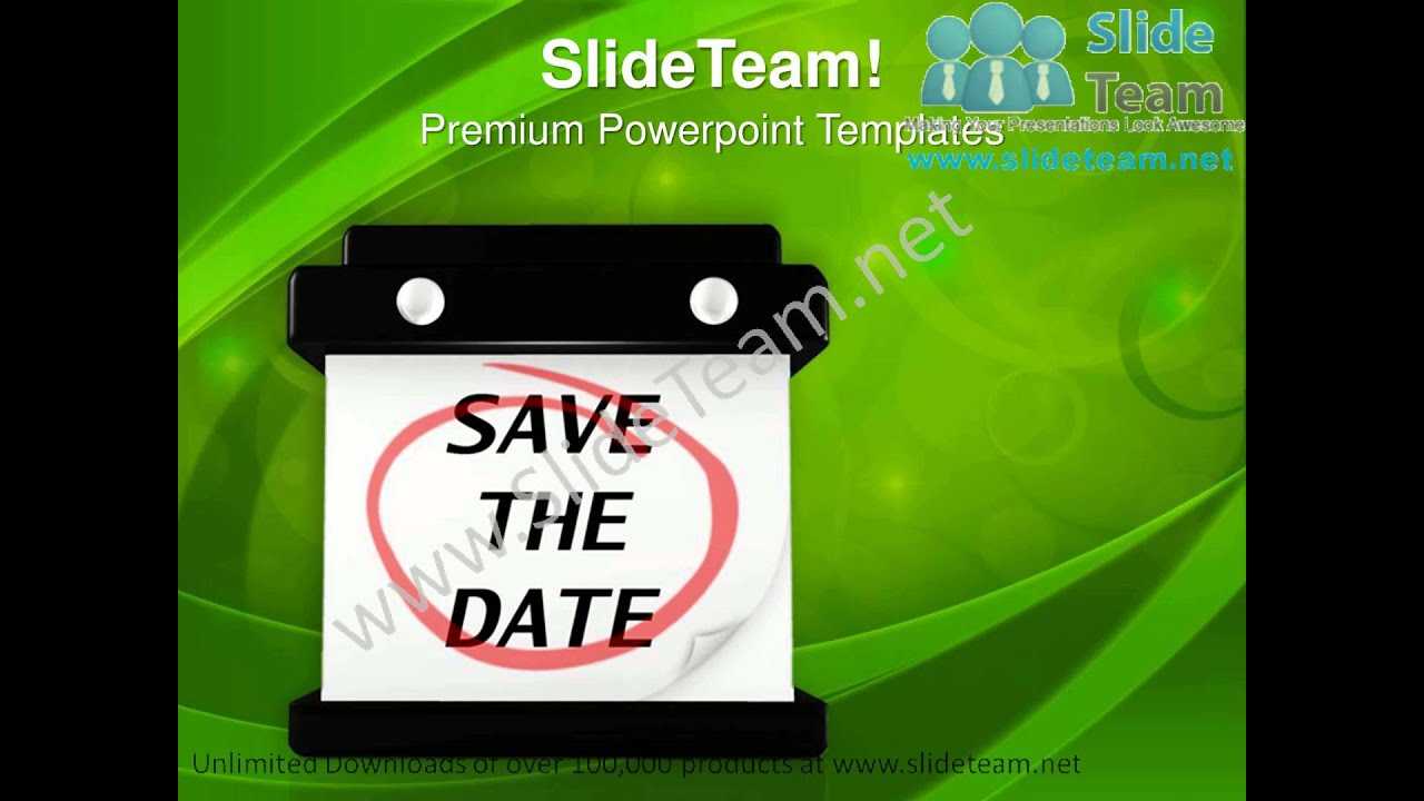 Calendar Save The Date Powerpoint Templates Ppt Themes 0912 Intended For Save The Date Powerpoint Template