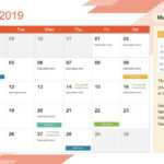 Calendar Templates For Powerpoint – Oflu.bntl With Powerpoint Calendar Template 2015