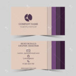 Calling Card Template For Business Man With Geometric Design With Regard To Template For Calling Card