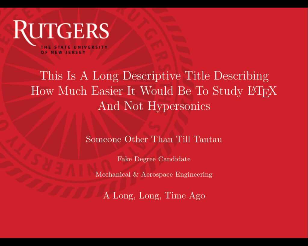 Rutgers Powerpoint Template