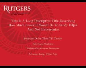 Can I Specify Title Page Customization In A Template Instead pertaining to Rutgers Powerpoint Template