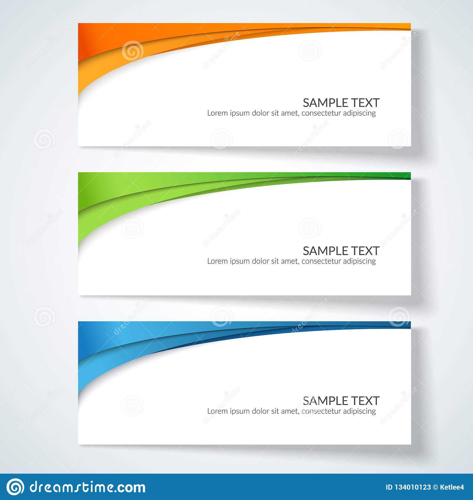 Card With Abstract Wavy Lines Orange Blue Green Stripes Pertaining To Advertising Card Template