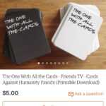Cards Against Humanity: Friends Edition. : Howyoudoin Inside Cards Against Humanity Template