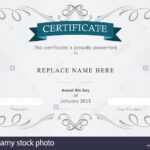 Certificate Border Stock Photos & Certificate Border Stock Pertaining To Landscape Certificate Templates