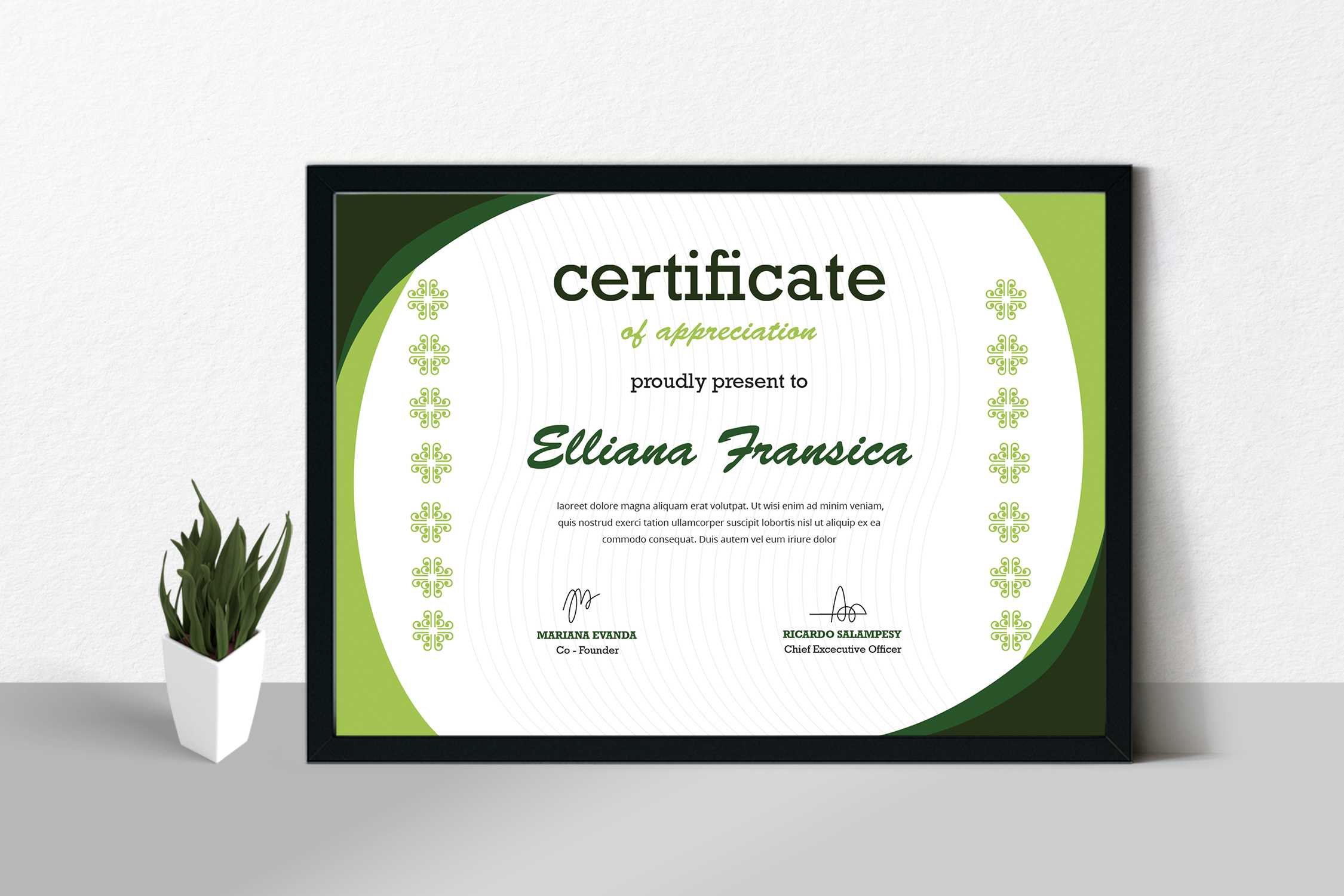Certificate / Diploma Template With Officer Promotion Certificate Template