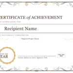 Certificate Of Achievement – Download A Free Template For Certificate Of Accomplishment Template Free