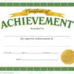 Certificate Of Achievement Template – Certificate Templates Within Certificate Of Accomplishment Template Free
