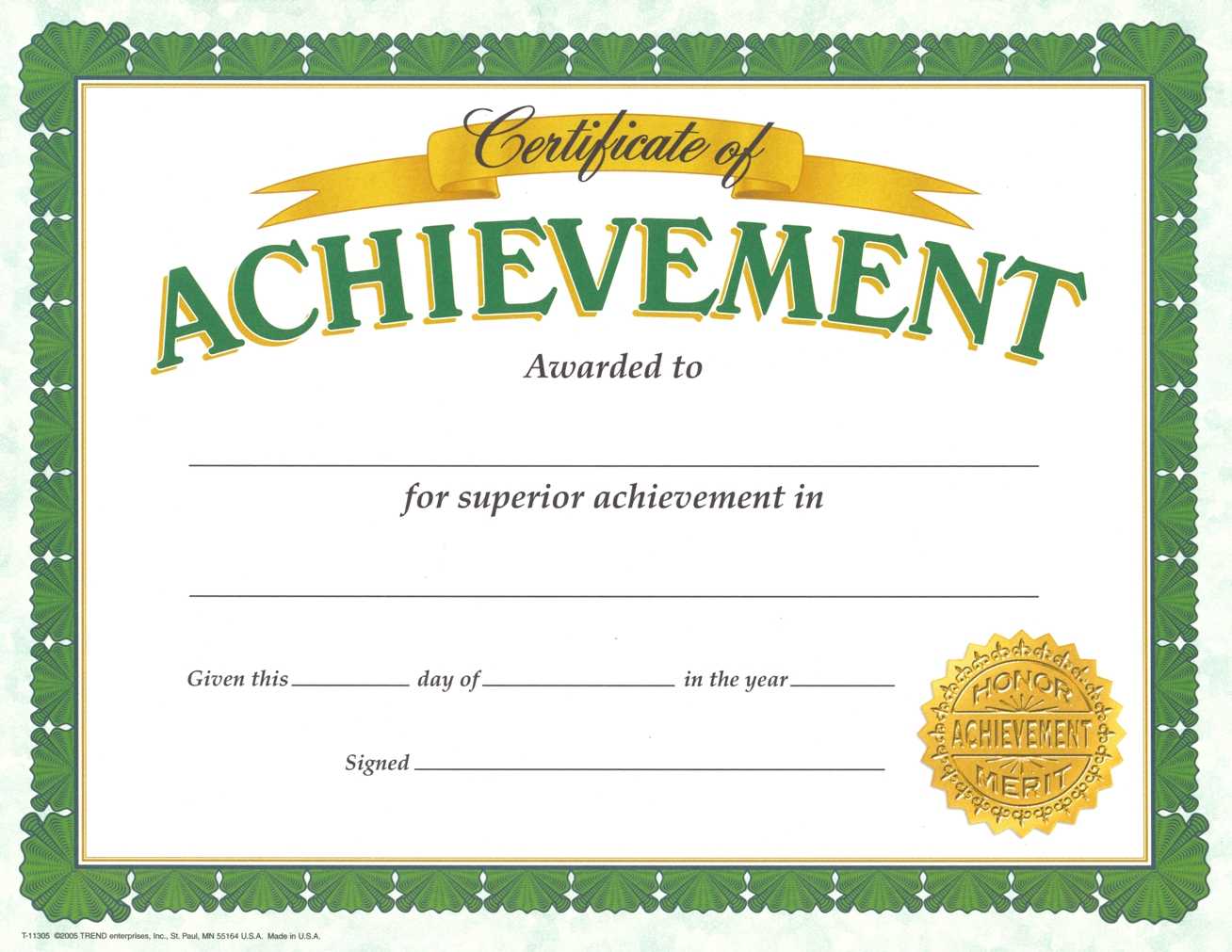Certificate Of Achievement Template – Certificate Templates Within Certificate Of Accomplishment Template Free