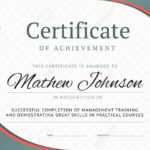 Certificate Of Achievement Template Design. Business Diploma.. Inside Free Training Completion Certificate Templates