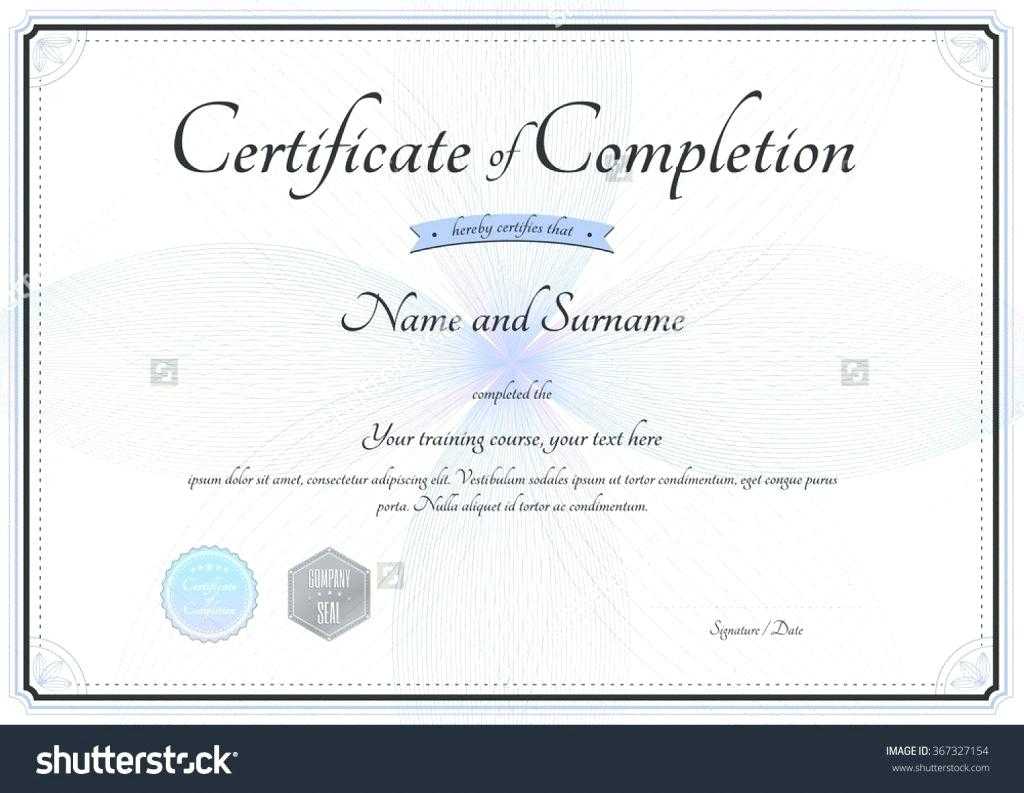 Certificate Of Completion Construction Template – Bestawnings Pertaining To Certificate Of Completion Word Template