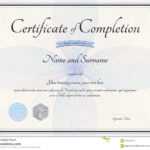 Certificate Of Completion Template In Vector With Florist For Choir Certificate Template