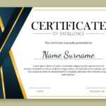 Certificate Of Excellence Template Free Download With Pages Certificate Templates
