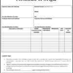 Certificate Of Origin | Trade Samaritan Intended For Certificate Of Manufacture Template