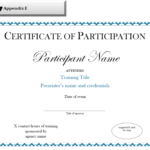 Certificate Of Participation Sample Free Download For Participation Certificate Templates Free Download