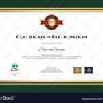Certificate Of Participation Template In Sport The For Certification Of Participation Free Template
