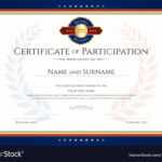 Certificate Of Participation Template With Laurel Regarding Certificate Of Participation Template Pdf
