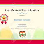 Certificate Of Participation – Tomope.zaribanks.co Regarding Free Templates For Certificates Of Participation