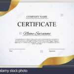 Certificate Of Recognition Stock Photos & Certificate Of With Choir Certificate Template