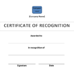 Certificate Of Recognition Template Word | Templates At Inside Certificate Of Appearance Template