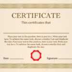 Certificate Or Diploma Of Completion Design Template With Frame. Vector  Illustration Of The Certificate Of Achievement, Coupon, Award, Winner Within Winner Certificate Template