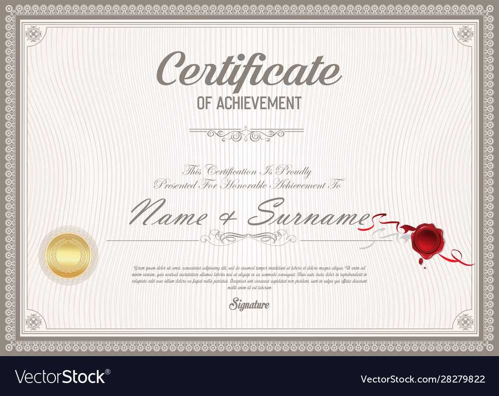 Certificate Or Diploma Retro Vintage Template 022 Pertaining To Ged Certificate Template