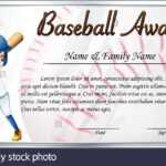 Certificate Template For Baseball Award With Baseball Player Pertaining To Softball Award Certificate Template