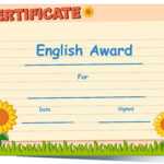 Certificate Template For English Award – Download Free Throughout Hockey Certificate Templates
