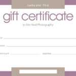 Certificate Template Gift | Safebest.xyz Within Free Photography Gift Certificate Template