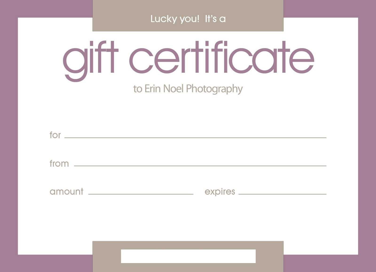 Certificate Template Gift | Safebest.xyz Within Free Photography Gift Certificate Template