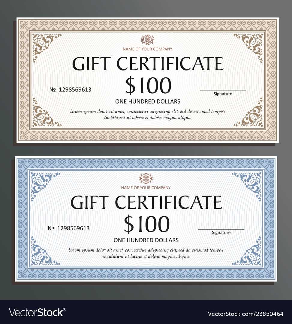 Certificate Template Gift Voucher For Your Intended For Company Gift Certificate Template
